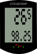 Computer Screen e.g. Garmin showing Speed