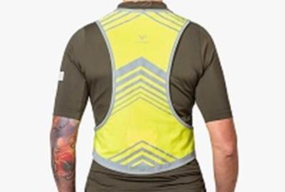 Apidura Packable Visibility Vest Back
